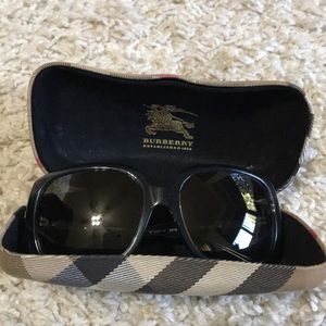 Blue Burberry sunglasses